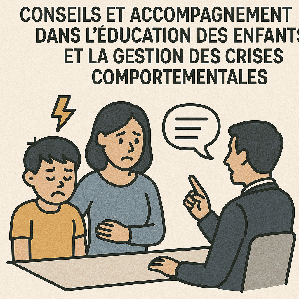 Conseils et accompagnement dans l’éducation des enfants et la gestion des crises comportementales